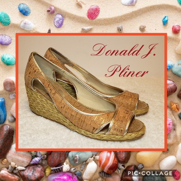 Donald J. Pliner Shoes - ⏬ Donald J. Pliner Coraa Cork Wedges Size 8